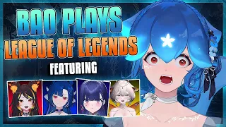 Bao plays League of Legends with @viennavtuber, @AkumaNihmune, @YuzuVtuber & @SinderVTuber