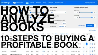 How To Find Profitable Books: The 10-step "Book Profits Analysis" Framework for Amazon FBA Arbitrage