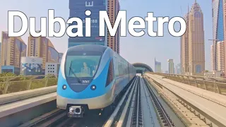 Dubai [4K] Dubai Metro Gold Class Ride 🇦🇪