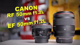 Обзор Canon RF 50mm f1.2L vs Canon EF 50mm f1.2L
