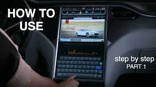 Tesla Model S/X screen, Full tutorial & How to! Part 1