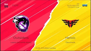 🔴[RU/MAINCAST]🔴 --- OUTSIDERS VS HEROIC - IEM RIO MAJOR 2022 ФИНАЛ // #OUTSIDERS #HEROIC