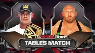 John Cena Vs Ryback - Tables Match - WWE Raw 29/07/2013 (En Español)