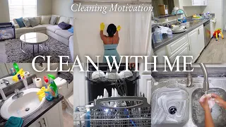 CLEAN WITH ME♡ Deep Cleaning + Decluttering My ENTIRE House | EXTREME CLEANING MOTIVATION 2024