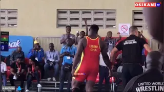 African Games 2023: 2 Strong Ghanaians win in Men’s Fierce Wrestling F!ght 🤼 🇬🇭