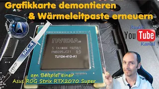 Wärmeleitpaste der Grafikkarte erneuern - Schritt für Schritt Guide - am Beispiel einer RTX2070Super