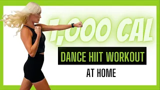 1,000 Calorie & Over 10,000 Steps Dance HIIT Endurance Workout l At Home