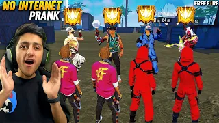 Crazy No Internet Prank With My Friends😂 100000 Diamond Challenge *Funny* - Garena Free Fire