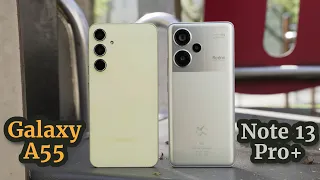 Samsung Galaxy A55 5G vs. Redmi Note 13 Pro+ 5G | Egyértelmű?