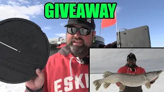 Ice Fishing for Pike on Lake Winnipeg! | GIVEAWAY!!