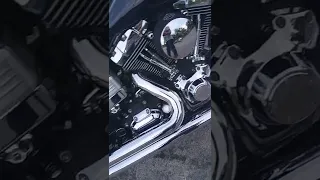 Vance Hines staggered pipes on a 96cc with 211 cams