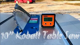 Kobalt Table Saw ~ Unboxing and Demo ~MUST SEE!!!