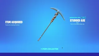 Buying the studded axe!