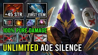 WTF Unlimited Moon Glaives Bounce 1st Item Hammer 100% Deleted Offlane Silencer Dota 2