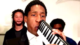 Jon Batiste typically greets with Zeshan B and his band