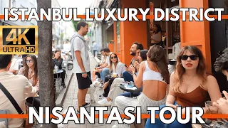 ISTANBUL TURKEY CITY CENTER 4K WALKING TOUR NISANTASI LUXURY DISTRICT SHOPS,MARKETS,STORES