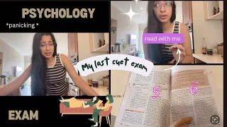 CUET Psychology Exam: The Procrastination Diaries || Last Cuet exam 🥳🥳