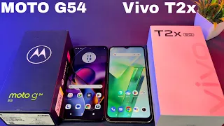 Unboxing and Comparing Moto G54 5G vs Vivo T2x 5G | Camera Price Revealed