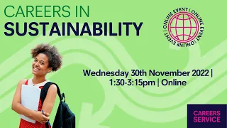 Careers in Sustainability Panel