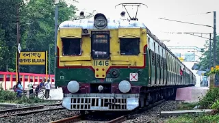 OLD Beauty of Eastern Railways | Old 12 Coach Conventional EMU Train accelerating too Fast