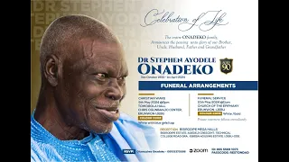 DR STEPHEN AYODELE ONADEKO  ( FUNERAL SERVICE )