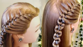 Aesthetic Hairstyle For Evening Party | Open Hairstyle For Girls | Cute Hairstyles #Shorts