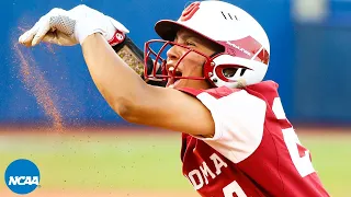 Big 6th inning keeps Oklahoma softball's WCWS hopes alive | Full rally