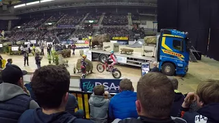 FIM indoor trials sheffield uk 2018 Adam raga Toni Bou Iwan Roberts Martin Lampkin trial arena