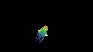Butterfly Effect. Simulation of two sets of 2500 double pendulums.