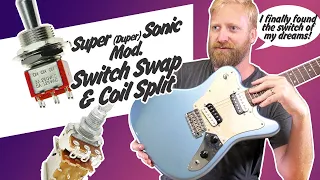 Squier Super Sonic Switch Swap & Coil Split Mod - The switch of my dreams and other ramblings