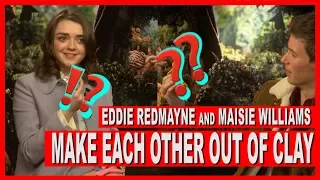 Eddie Redmayne OFFENDS Maisie Williams in our clay challenge