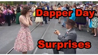 Two Disney Dapper Day Surprise Proposals on Main Street USA