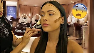 GETTING MY MAKEUP DONE AT A CHARLOTTE TILBURY COUNTER | ItsSabrina