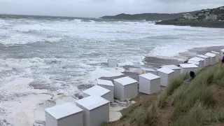 Beloved Beach Huts Washed Out to Sea as Storm Ellen Hits South West England