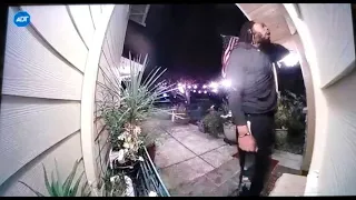 Surveillance Video Shows Richard Sherman Banging On Door At In-Laws’ House