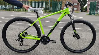 2022 CUBE AIM PRO Hardtail Mountain Bike in LAMBORGHINI GREEN &Black! Close Up Review & Test Ride(L)