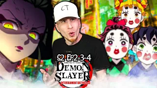 TF IS THIS?! 😂 | Demon Slayer S2 E2,3 & 4 Reaction (Infiltrating Ent Dist., What Are You, Tonight)