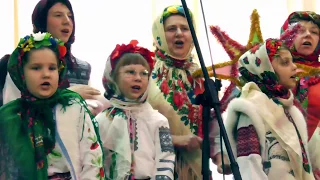 Колядки. "Росичі" та "Калина" БК с.Потіївка відео Геркон