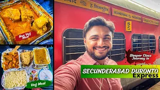 Secunderabad Duronto Express sleeper class journey and Indian railways food review