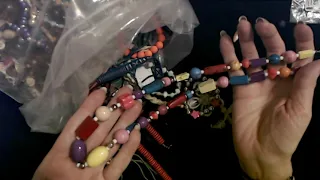 ASMR | Goodwill Jewelry Bag Show & Tell 5-17-2021 (Soft Spoken)