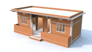 small home design 2 bedroom under 4 lacks. 2 bedrooms village house design with 3d planning ideas