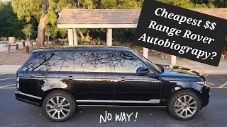 Cheapest Range Rover AutoBiography?