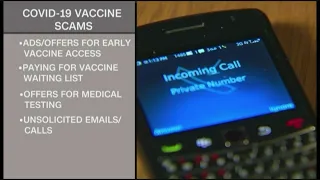 FBI: Be Careful About Scammers Trying To Cash In On Coronavirus Vaccines