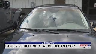 Family vehicle shot at on Greensboro Urban Loop