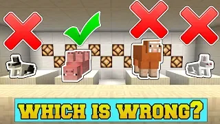 Minecraft: WHICH MOB DOES NOT BELONG?!? - ODD MOB OUT - Mini-Game