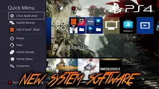 NEW PLAYSTATION 4 SYSTEM SOFTWARE UPDATE WALKTHROUGH (New PS4 User Interface Overview)