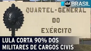 Lula corta 90% dos militares de cargos civis | SBT Brasil (16/03/23)