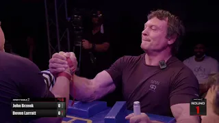 King's Move Devon Larratt vs John Brzenk in King of the Table 2 Armwrestling Supermatch