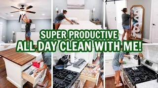 NEW ALL DAY CLEAN WITH ME | EXTREME SPEED CLEANING MOTIVATION | Amy Darley