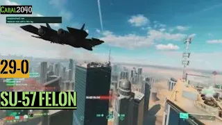 Su-57 Felon air domination and infantry strafing. 29-0 Full game (no commentary)